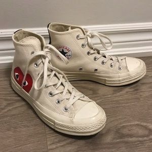 Converse x CDG PLAY Chuck Taylor High Top Sneakers